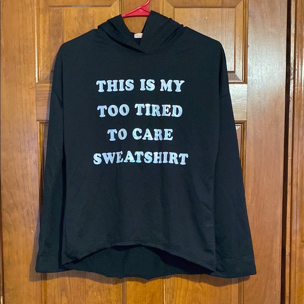 Rebellious One Black Graphic Hoodie